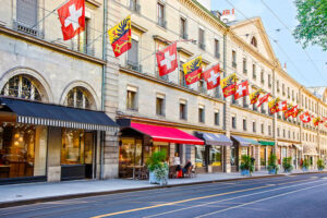 Swiss wealth, Swiss flags
